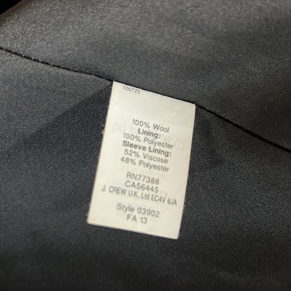 NWOT J. Crew Wool Blazer - sz 4 - Picture 6 of 6